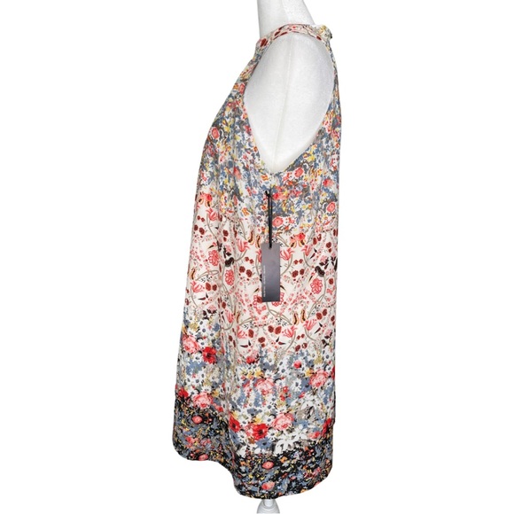 Lulu’s halter mini dress Floral Boho Springtime Sundress Wedding Guest NWT - Picture 5 of 9